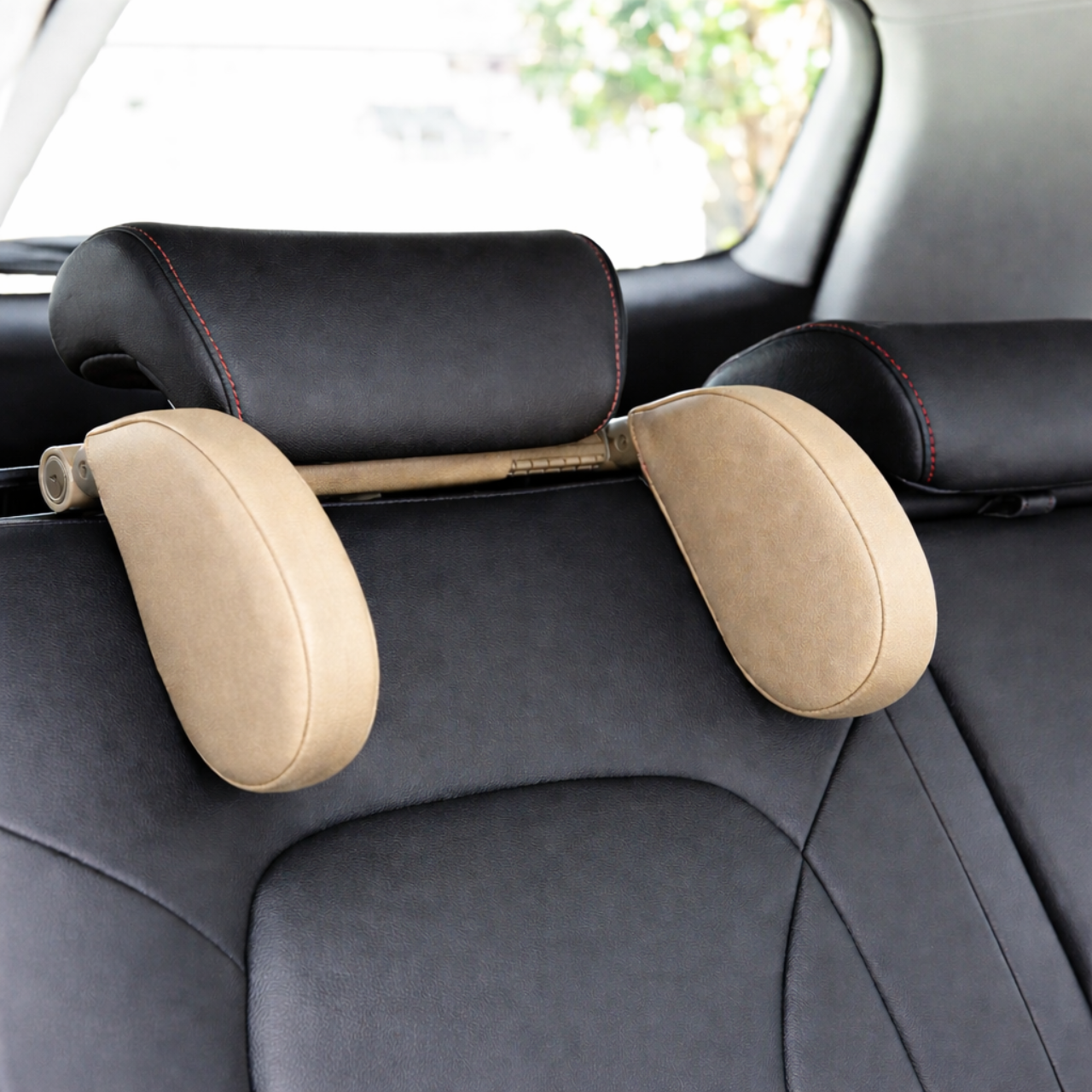 MOTOMNI HEADREST 2 Zagłówek samochodowy beżowy - obrazek 4