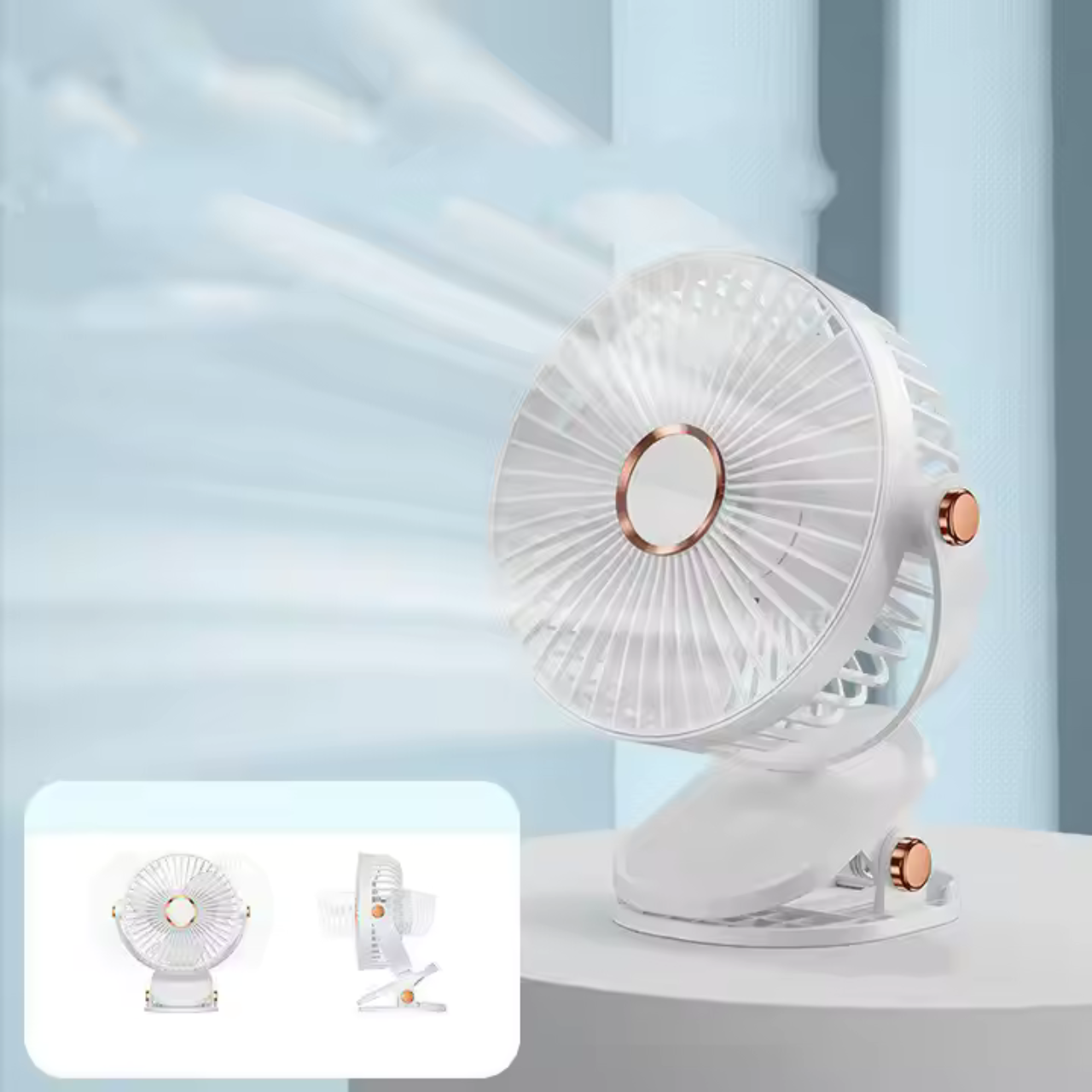 MOTOMNI CARFAN 2 Wentylator samochodowy akumulatorowy biały - obrazek 16