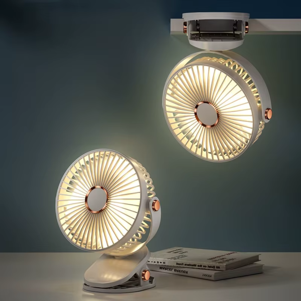 MOTOMNI CARFAN 2 Wentylator samochodowy akumulatorowy biały - obrazek 7