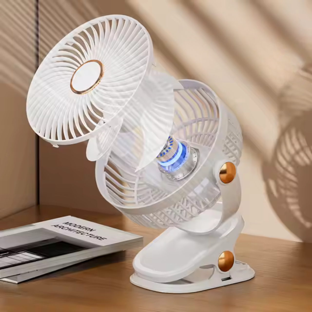 MOTOMNI CARFAN 2 Wentylator samochodowy akumulatorowy biały - obrazek 5