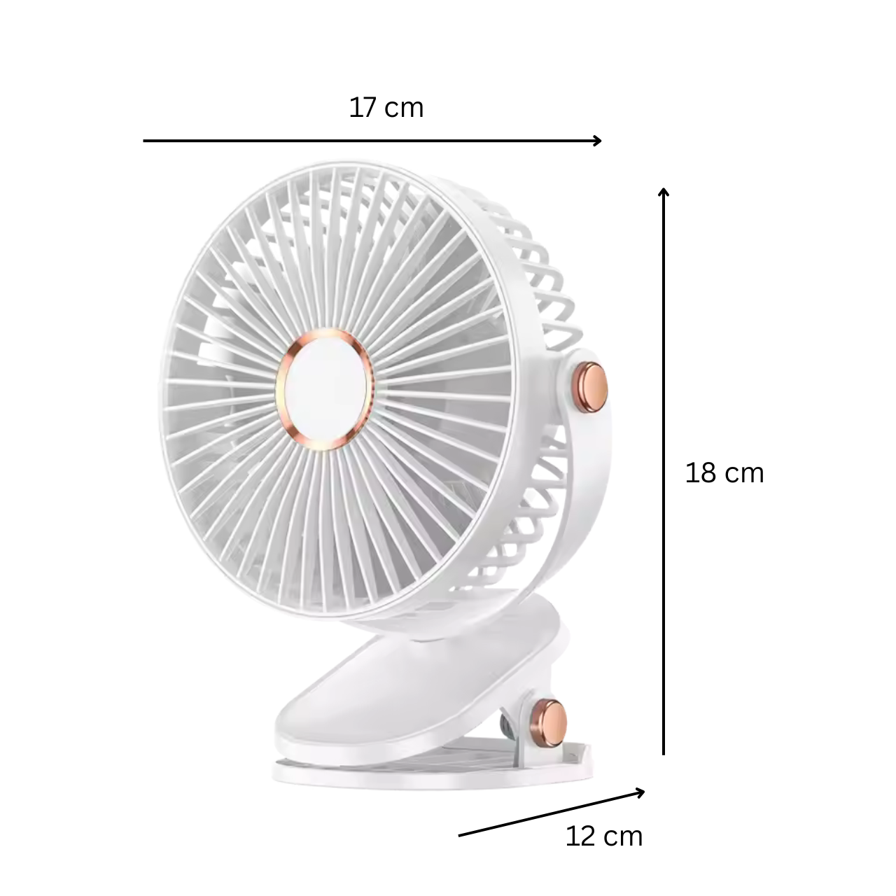 MOTOMNI CARFAN 2 Wentylator samochodowy akumulatorowy biały - obrazek 8