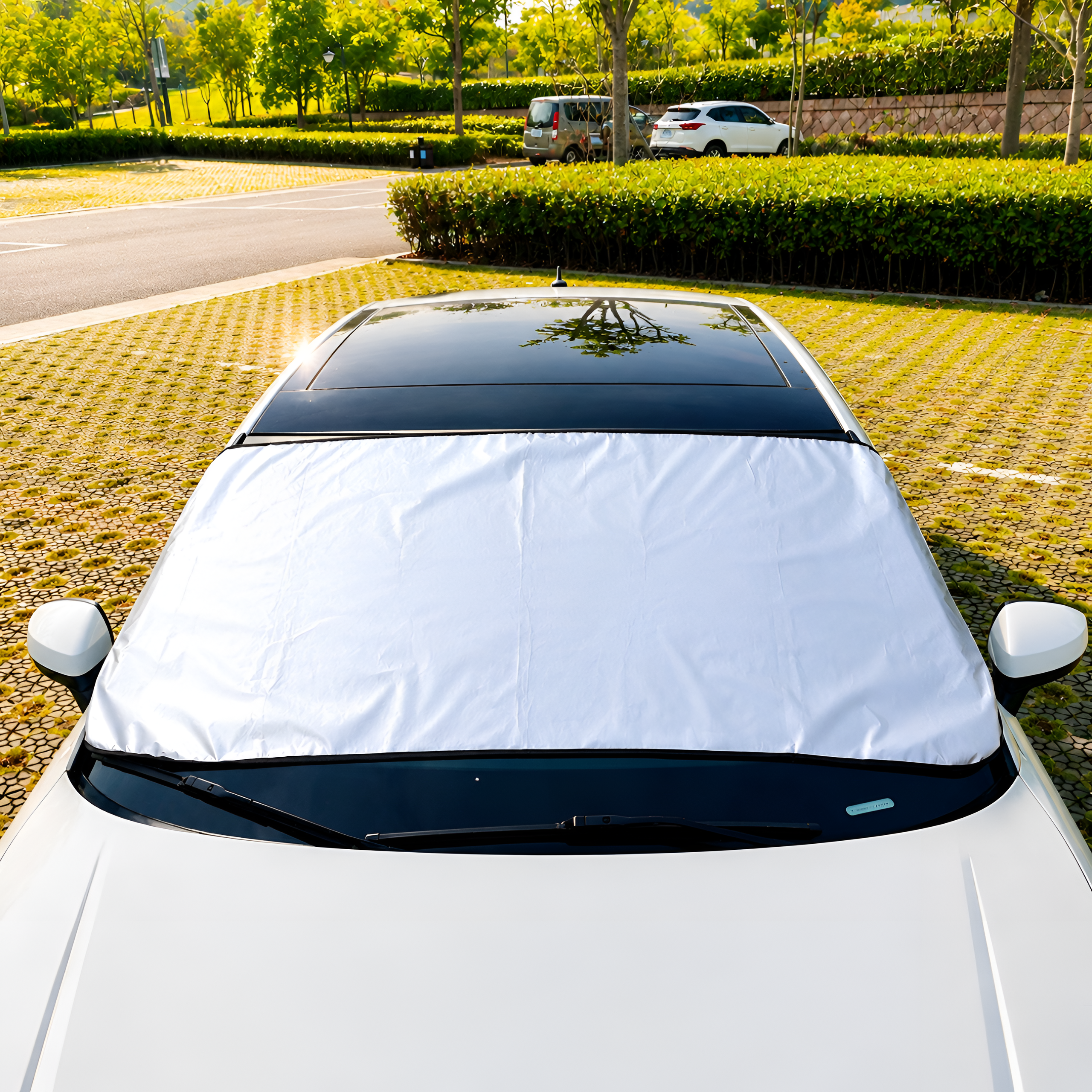 MOTOMNI CARSHIELD Mata przeciwsłoneczna magnetyczna na przednią szybę - obrazek 13