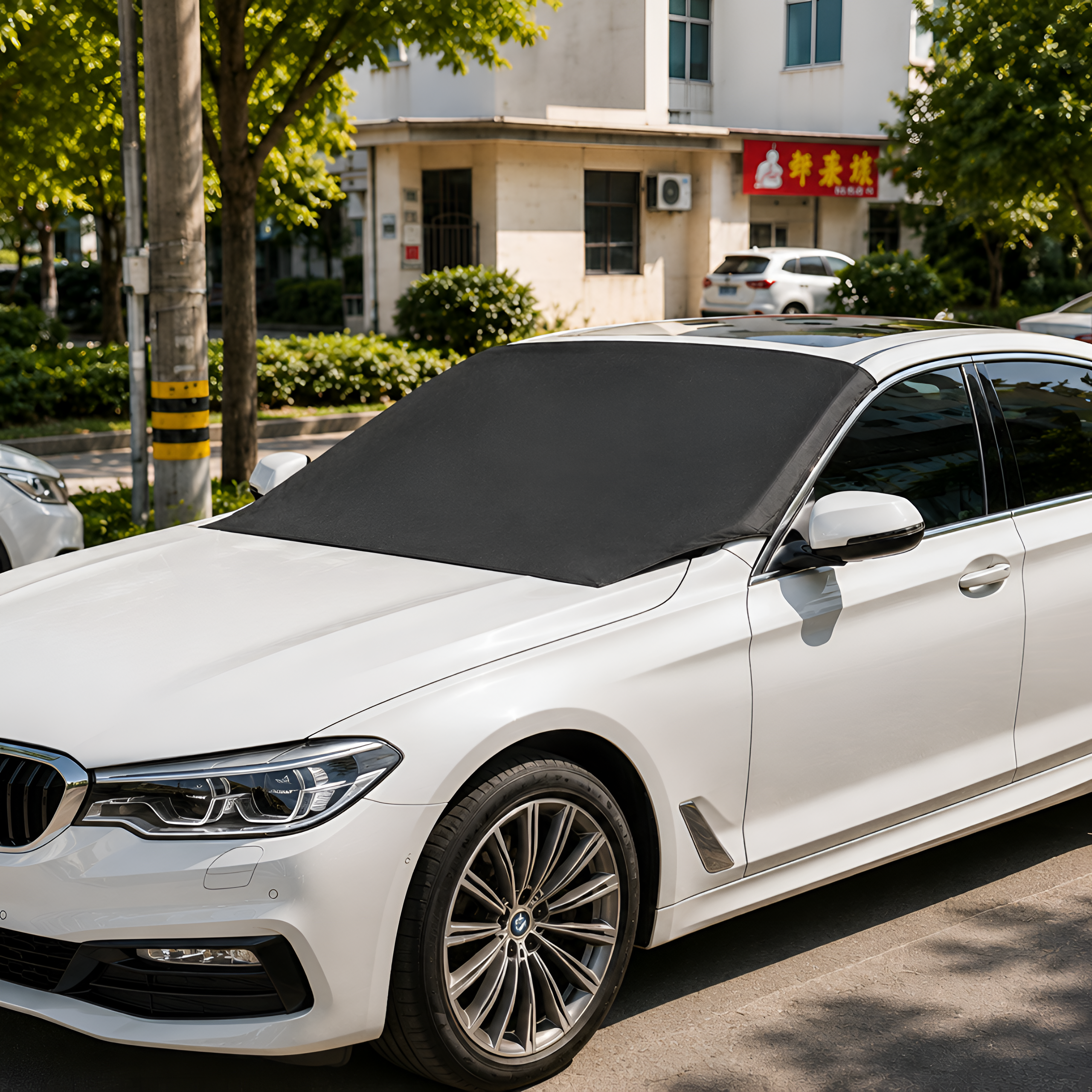MOTOMNI CARSHIELD Mata przeciwsłoneczna magnetyczna na przednią szybę - obrazek 10